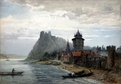 On the River Rhine by Charles Pyne, offered Sep 2012