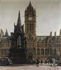 The Albert Memorial and Manchester Town Hall by Ken Howard, sold Sep 2012