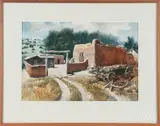 western landscape by Frank Soltesz, watercolor, sold Aug 2018