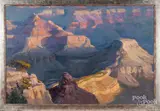 titled Marching Giants by Jonathan Sobol, oil on board, sold Aug 2018