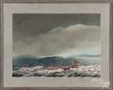 western landscape by Miriam Hurford, watercolor, sold Aug 2018
