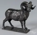 ram by Sheridan Oman, bronze, sold Aug 2018