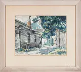 landscapes by Norman Guthrie Rudolph, watercolor, sold Jun 2018