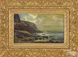 coastal scene by Carl Philipp Weber, oil on canvas, sold Jun 2018
