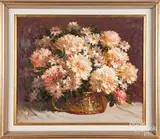 floral still life by Rudolph Colao, oil on board, sold Jun 2018
