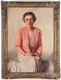 portrait of Alice Frazer Jackson by Jay Jacobs, c. 1938, oil on canvas, sold Jun 2018