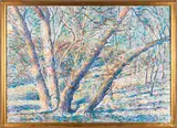 Evening Willows by Glenn Pearce, oil on canvas, sold Jun 2018