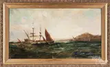 Bay of Naples by Gustave and Alfred de Brianski, oil on canvas, sold Jun 2018