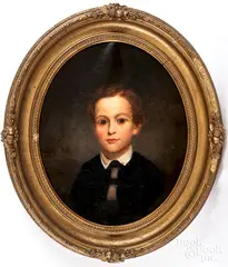 portrait of Daniel Swift Burr by Robert Pratt, oil on canvas, sold Jun 2018
