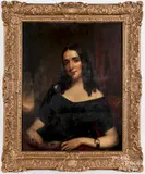 portrait of a woman in a black dress by John Neagle, oil on canvas, sold Jun 2018