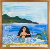 of a mermaid by Canute Caliste, oil on canvas, sold Jun 2018