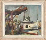 ship portrait by Charles Rosen, oil on canvas, offered Apr 2018