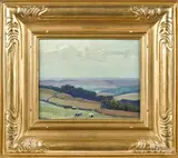 landscape by John Fulton Folinsbee, oil on board, offered Apr 2018