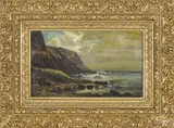coastal scene by Carl Philipp Weber, oil on canvas, offered Apr 2018