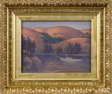 coastal scene with sailboat by Selden Gile, oil on board, offered Apr 2018