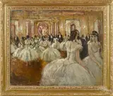 of ballerinas in a foyer by Jean Cosson, oil on canvas, offered Apr 2018