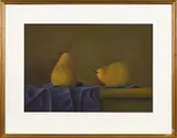 still life with pears by Gary Butson, oil, offered Apr 2018