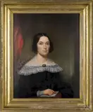portraits of Lyman Rundell and Varesta Parcill by Waldo & Jewett, oil on panel, offered Apr 2018
