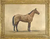 horse portrait by Charles Walter Simpson, oil on canvas, offered Apr 2018