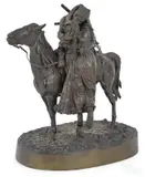 of a Cossack embracing a woman by Vassili Yacovlevitch Grachev, bronze, offered Apr 2018