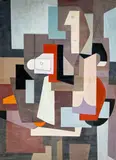 Untitled (Portrait of a Figure) by Leonard Alberts, oil on canvas, sold May 2022