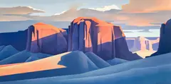Shadowed Walls by Ed Mell, 1983, oil on canvas, sold May 2022