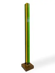 Untitled (Column) by Vasa Mihich, 1970, acrylic on wood base, sold May 2022