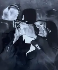 Louis Armstrong Distortion by Weegee, gelatin silver print, sold May 2022
