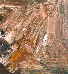Black Bird Has Spoken by John Adams Griefen, 1991, acrylic and glitter on canvas, sold May 2022