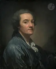 Autoportrait by Jean-Baptiste Greuze, Toile, sold Apr 2023