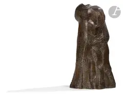Rencontre by André Beaudin, 1969, Épreuve en bronze à patine brune, sold Apr 2023