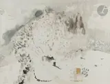 Neige au Verdon by Pierre Humbert, 1969, Aquarelle, sold Apr 2023