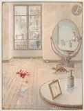 L’Émeute by Jean-Marie Poumeyrol, 1972, Aquarelle et encre sur papier d’Arches, sold Apr 2023