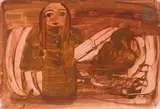 Poupée by Eugène Gabritchevsky, vers 1955, Gouache, sold Apr 2023