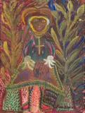 Fermière espagnole by Anselme Boix-Vives, Gouache, sold Apr 2023