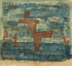 Composition by Eugène Gabritchevsky, Gouache, sold Apr 2023