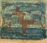 Composition by Eugène Gabritchevsky, Gouache, sold Apr 2023