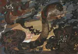 Les Serpents by Eugène Gabritchevsky, Gouache, sold Apr 2023