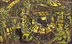 Composition by Eugène Gabritchevsky, Gouache, sold Apr 2023