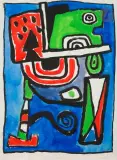 Le Passager by Jacques Soisson, 1980, Gouache - Recto-verso, sold Apr 2023