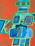 Personnage by Jacques Soisson, 1973, Gouache, sold Apr 2023