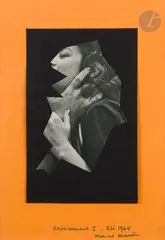 Étrécissement by Marcel Mariën, 1964, Collage de photo découpée, sold Apr 2023