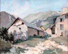 Saint Dalmas » by Henri Georges Troussard, 1951, Gouache, sold Nov 2011