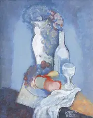 Nature morte by Béla Kádár, Gouache, sold Jun 2011