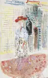 Jeune fille à Menton by Kostia Terechkovitch, 1952, Aquarelle, sold Jun 2011