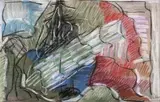 Composition, circa 1975 by Jean Paul Riopelle, Pastel sur papier, sold Jun 2011
