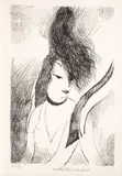 La chevelure » by Marie Laurencin, 1951, Lithographie (Marchesseau, sold May 2011