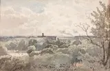 Paysage by Henri Harpignies, 1889, Aquarelle, sold Apr 2011