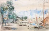 Le port de La Rochelle by Albert Lebourg, Aquarelle, sold Apr 2011