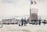 Plage à Audierne by Albert Marquet, 1928, Aquarelle, sold Apr 2011